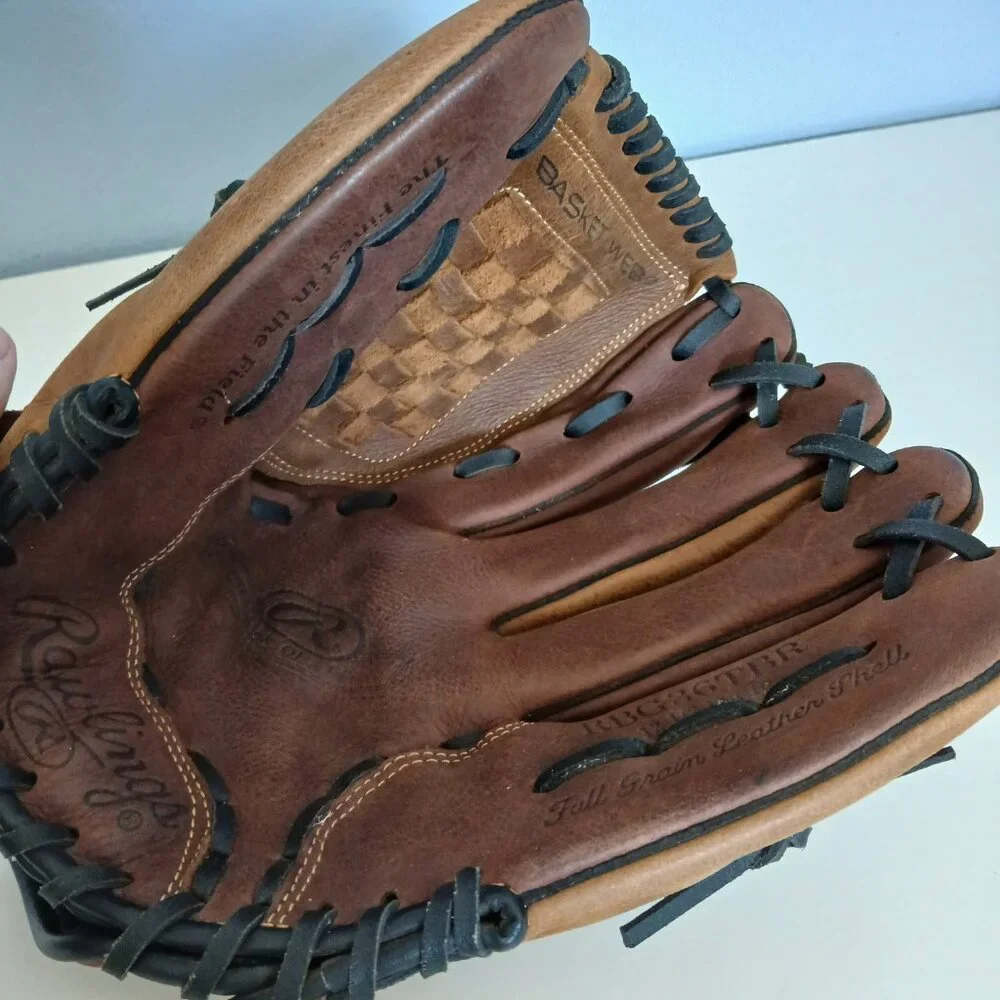 Rawlings Baseball Glove Mitt RBG36TBR 12.5 inch leather Shell - Picture 3 of 7